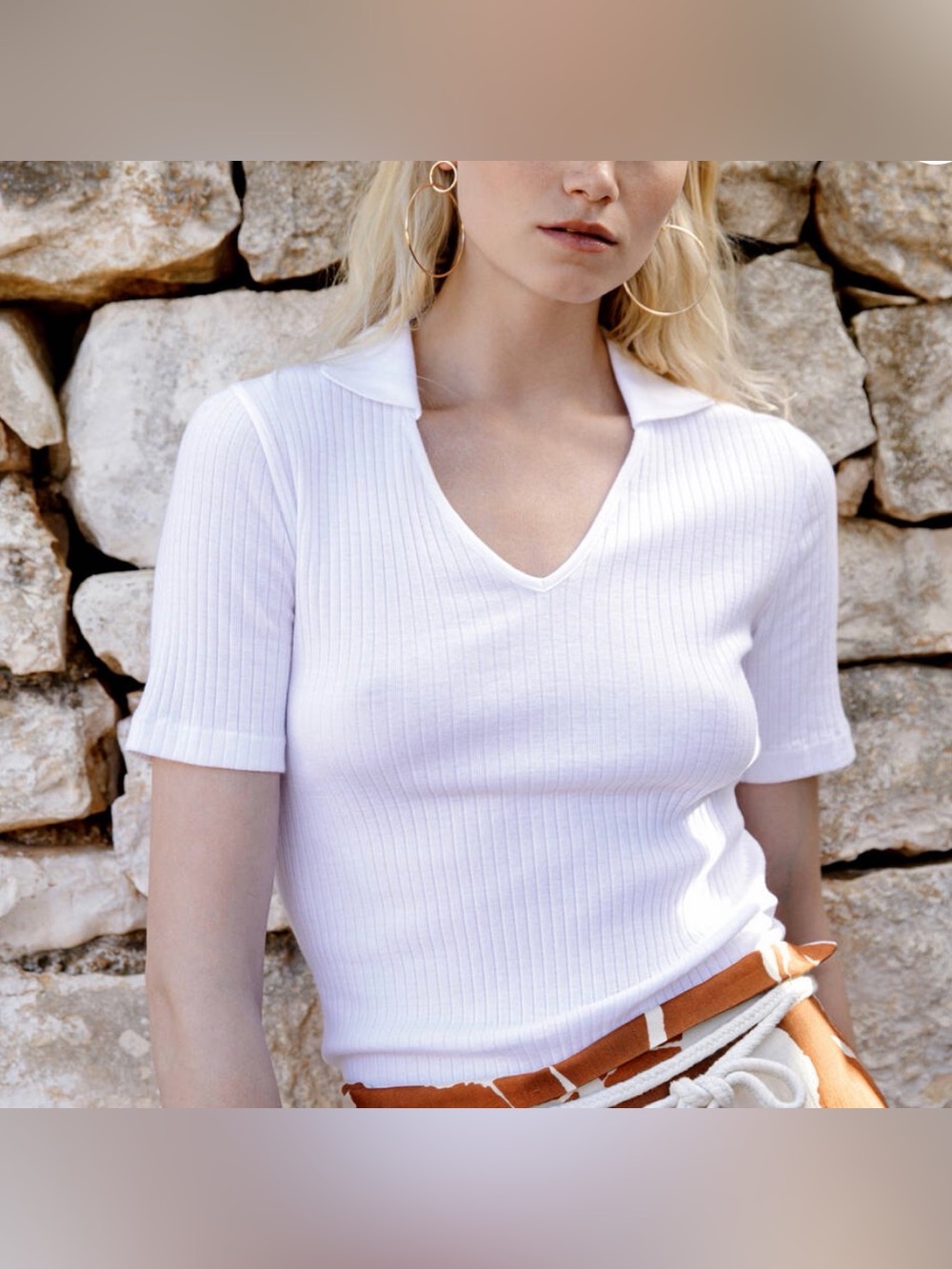 Oscalito Cotton Polo Top